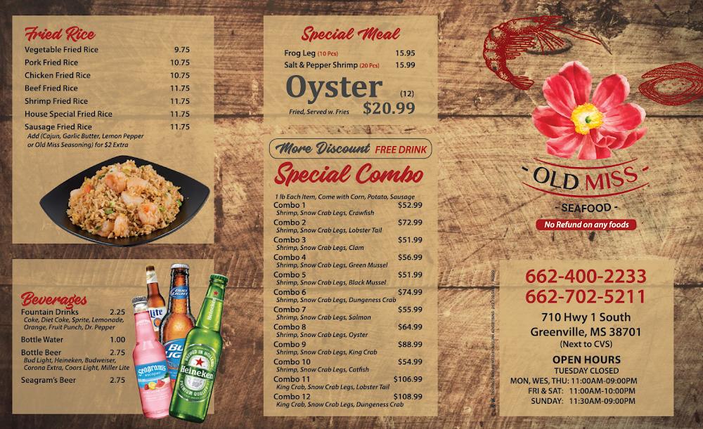 Old Miss Menu image 1
